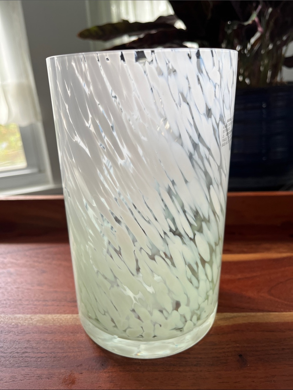 NWT • ASHLAND GLASS CYLINDRICAL VASE